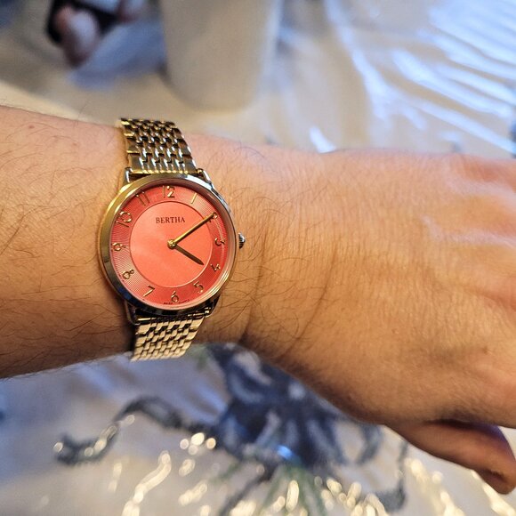 Bertha Women's Abby Swiss Gold Bracelet Dress Watch - Picture 9 of 11